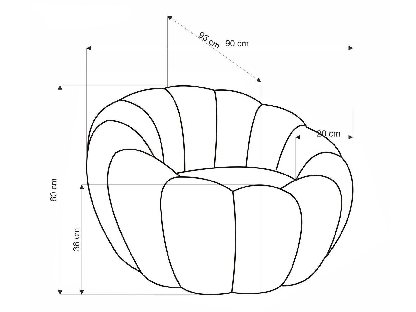 Lænestol Houston Lana (Beige)