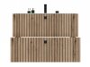 Hangend badkamermeubel voor wastafel Mandeville 315 (Eiken)
