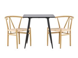 Eetkamerset Dallas 4920 (Beige + Lichtbruin)