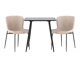 Set de mese Dallas 4910 (Negru + Bej)