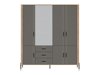 Garderobeskab Flosora 135 (Grå)