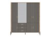 Garderobeskab Flosora 135 (Grå)