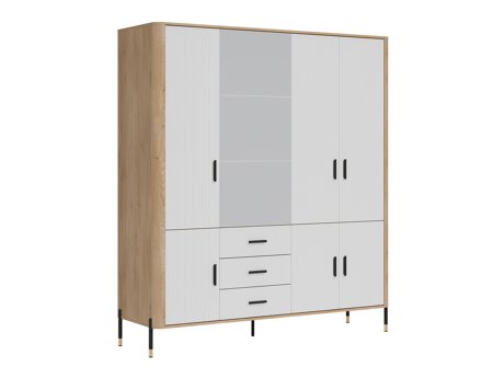 Garderobeskab Flosora 135 (Hvid)