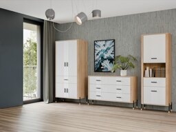Комплект за хол Flosora 149 (Бял)