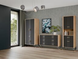Woonkamerset Flosora 149 (Antraciet)