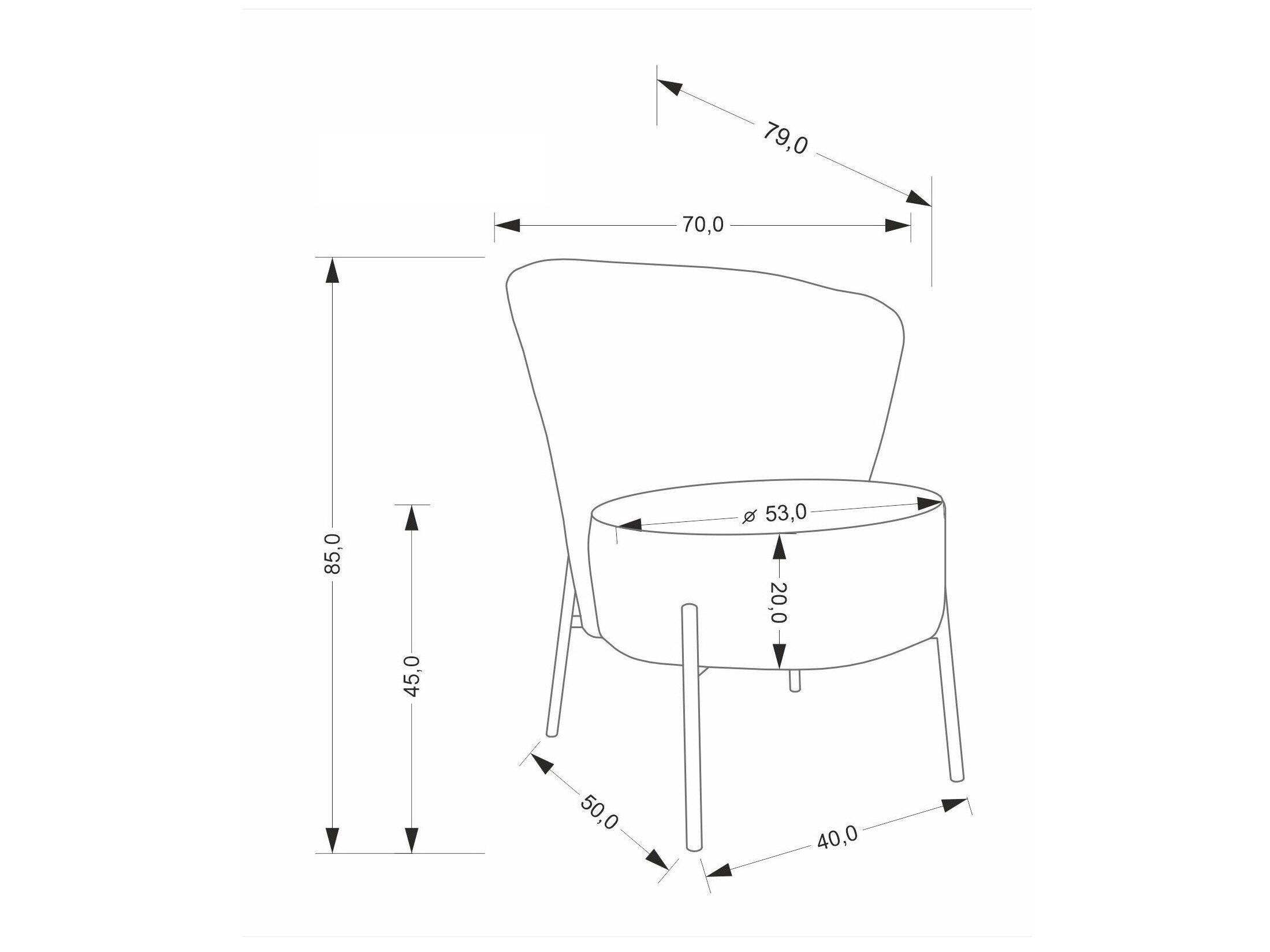 Lænestol Houston 2036 (Grå)