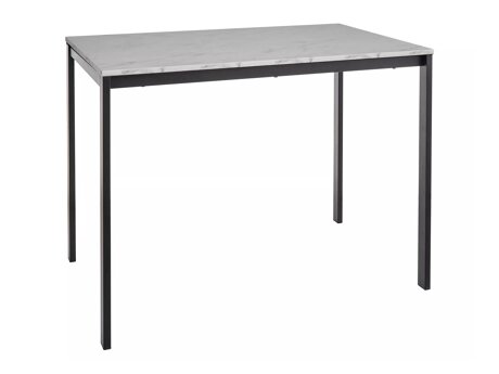 Bord Detroit 861 (Hvid marmor + Sort)