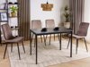 Tafel Detroit 861 (Zwart marmer + Zwart)