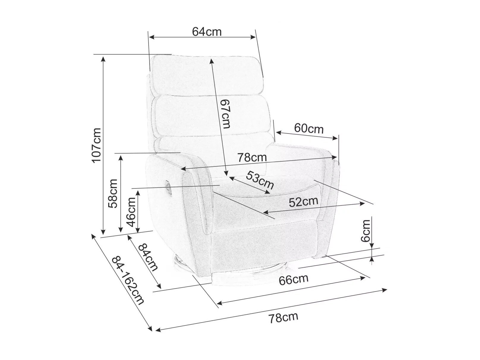 Hvilestol Detroit 877 (Beige)