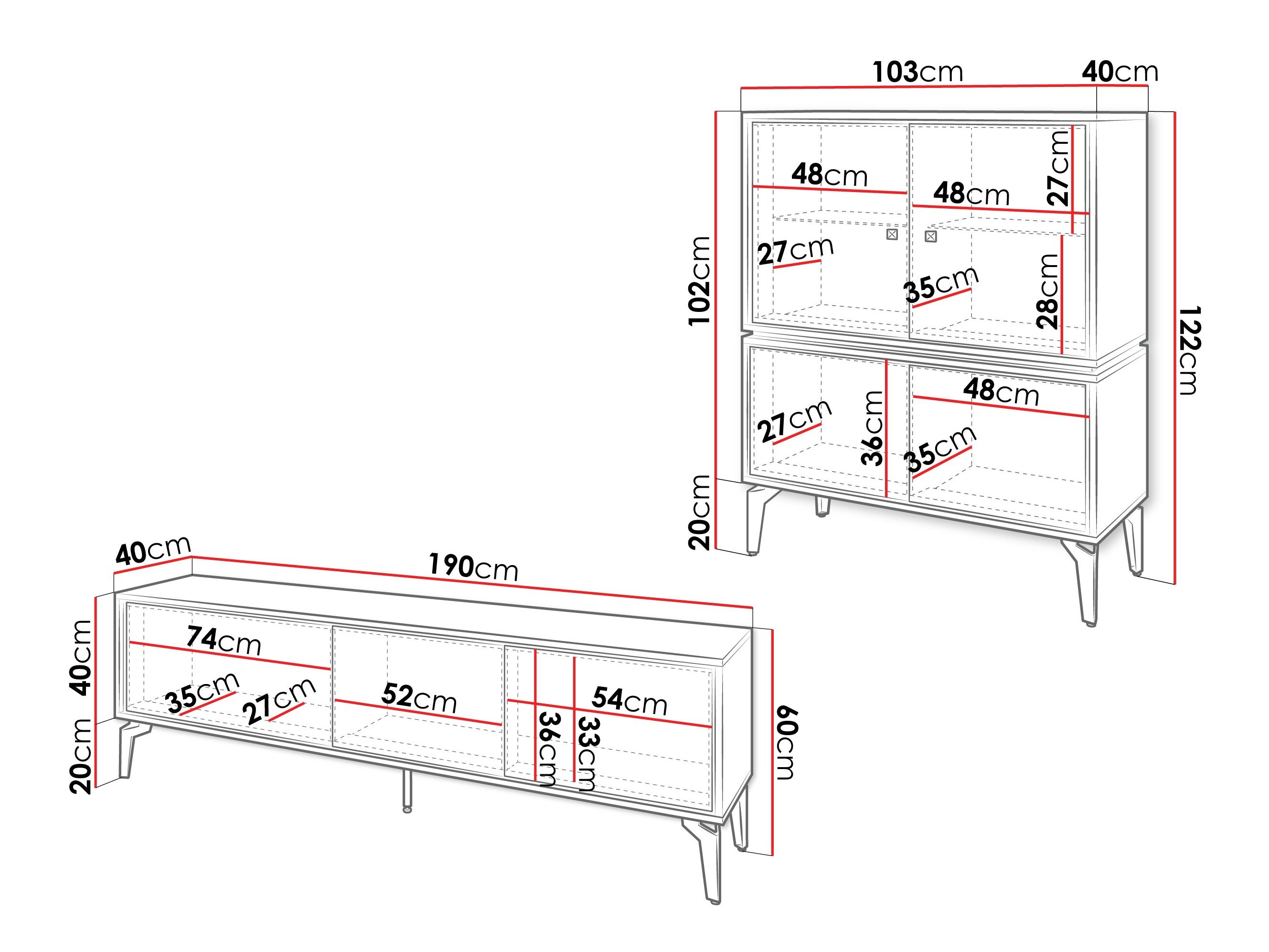 Stuemøbelsæt Cornovu 105