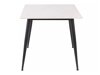 Tafel Detroit 876 (Wit marmer + Zwart)