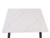 Tafel Detroit 876 (Wit marmer + Zwart)