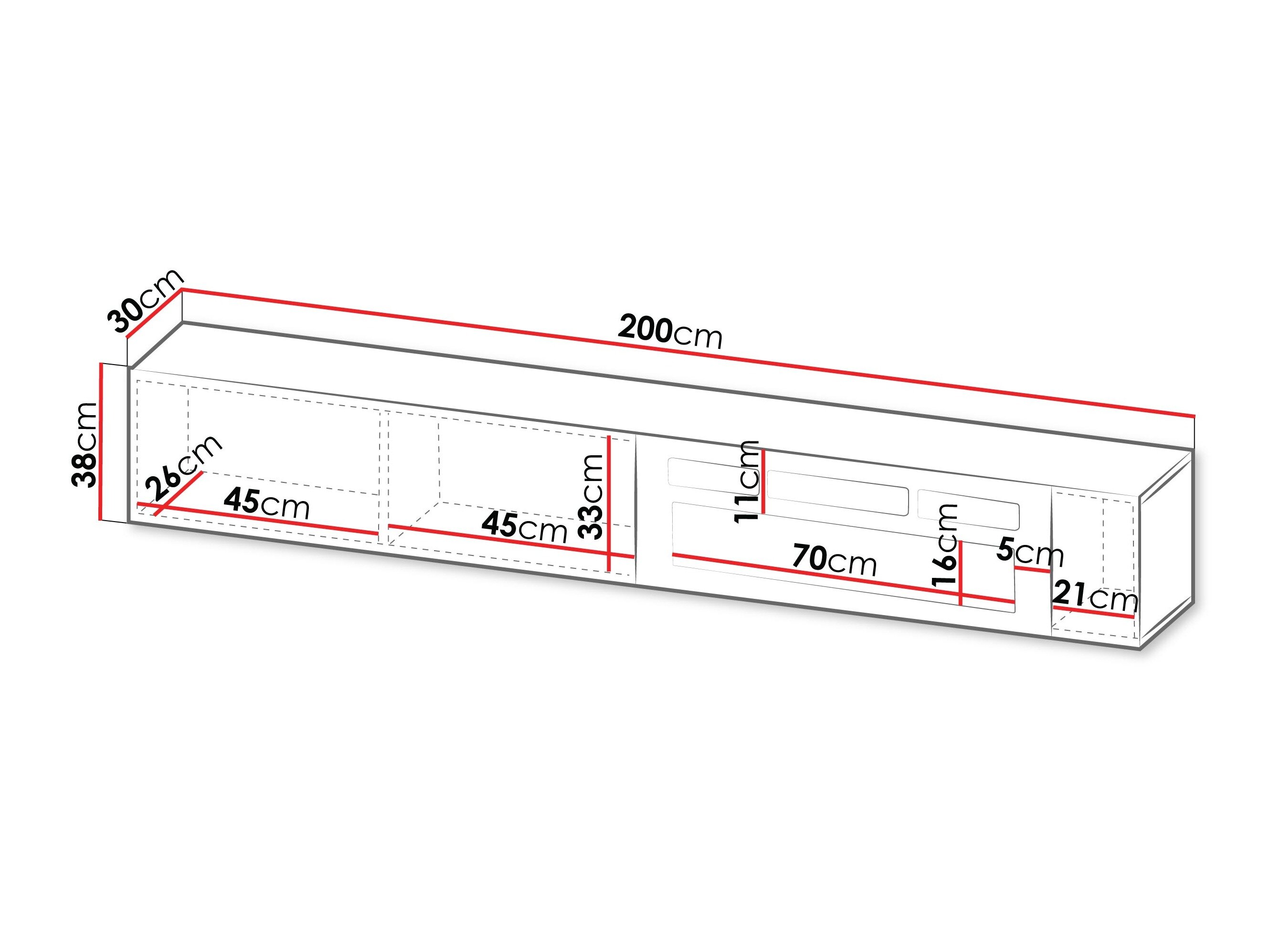 TV-bord Calveru 110 (Kashmir)