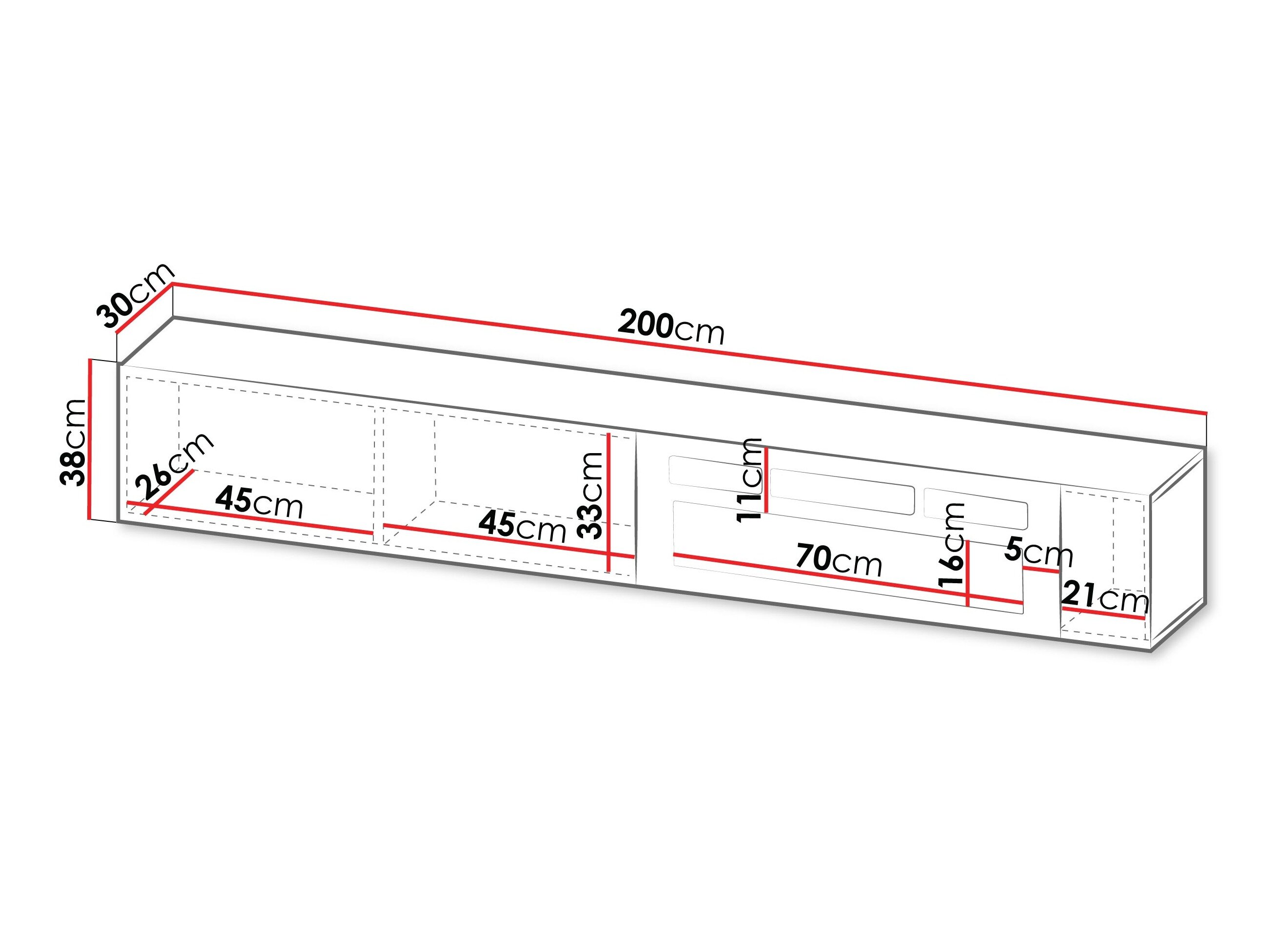 TV-bord Species I (Sort)