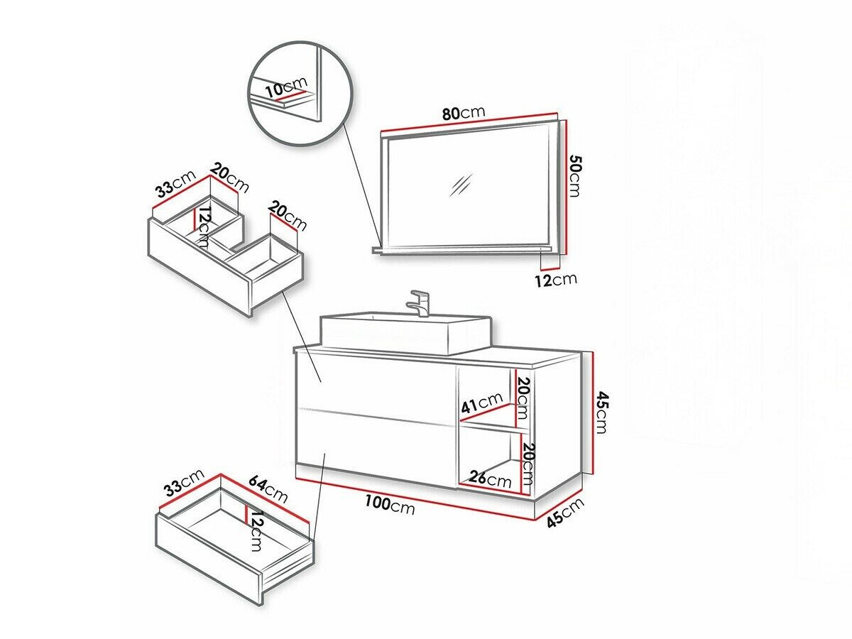 Badeværelsessæt Nauta (Kashmir + Egetræ)