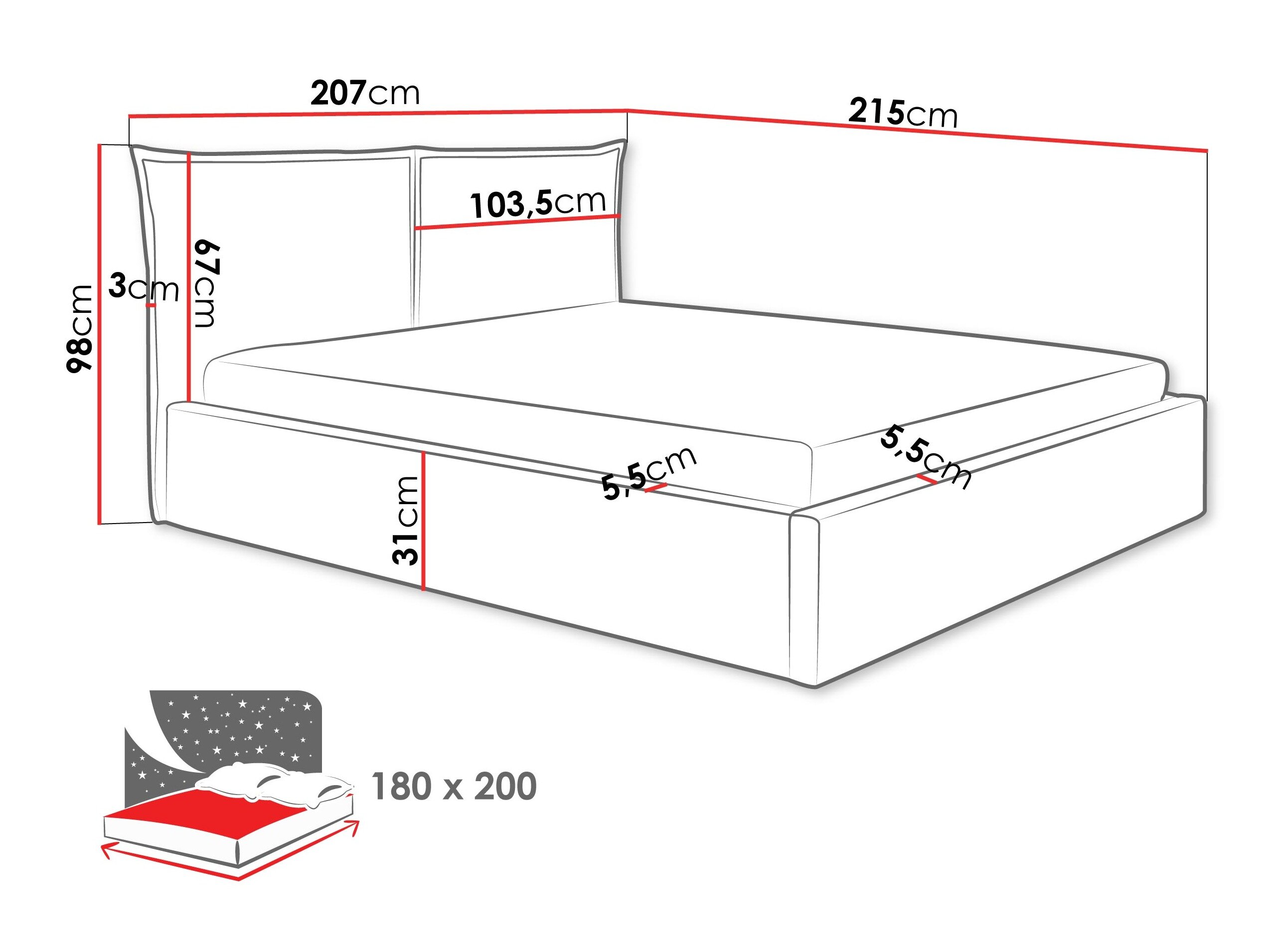 Bed Malden 100 (Kronos 29)