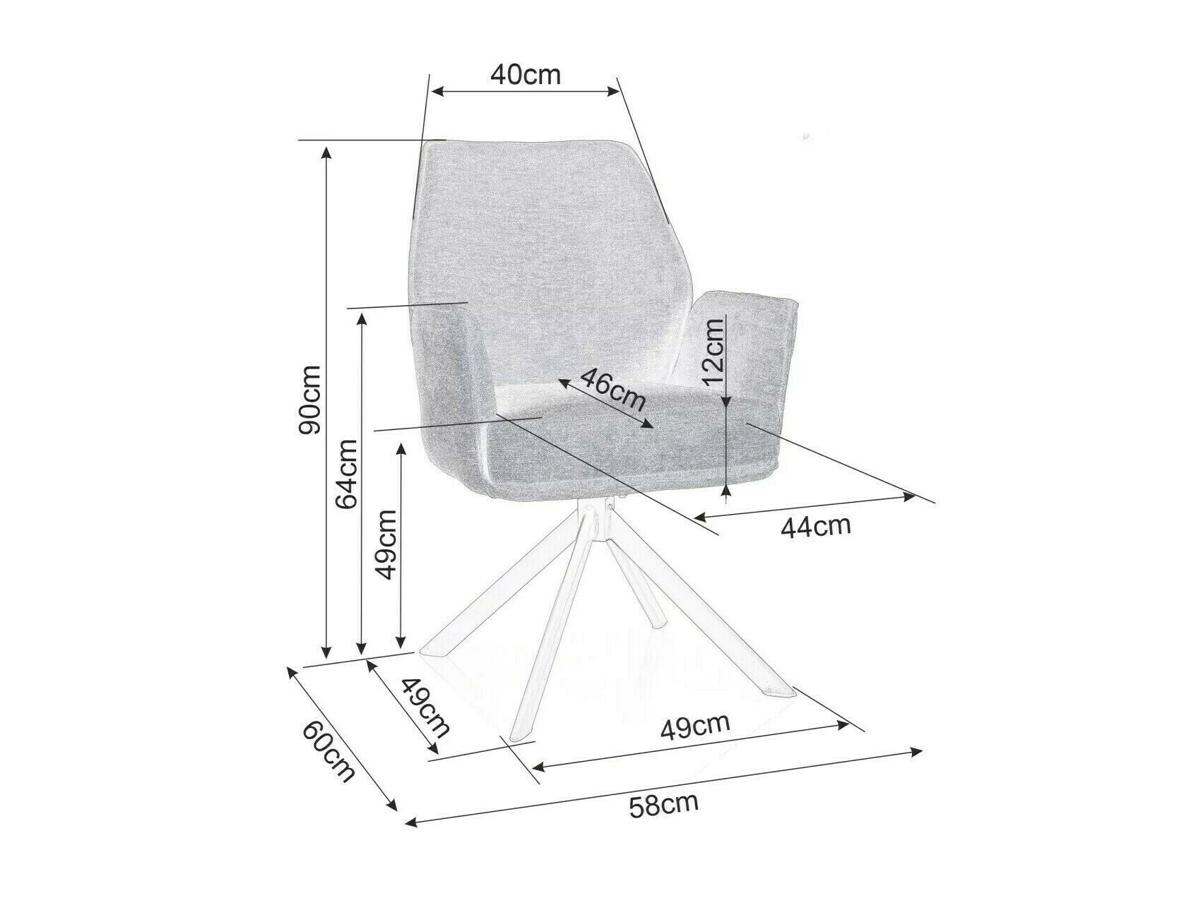 Stol Detroit 423 (Lys beige)