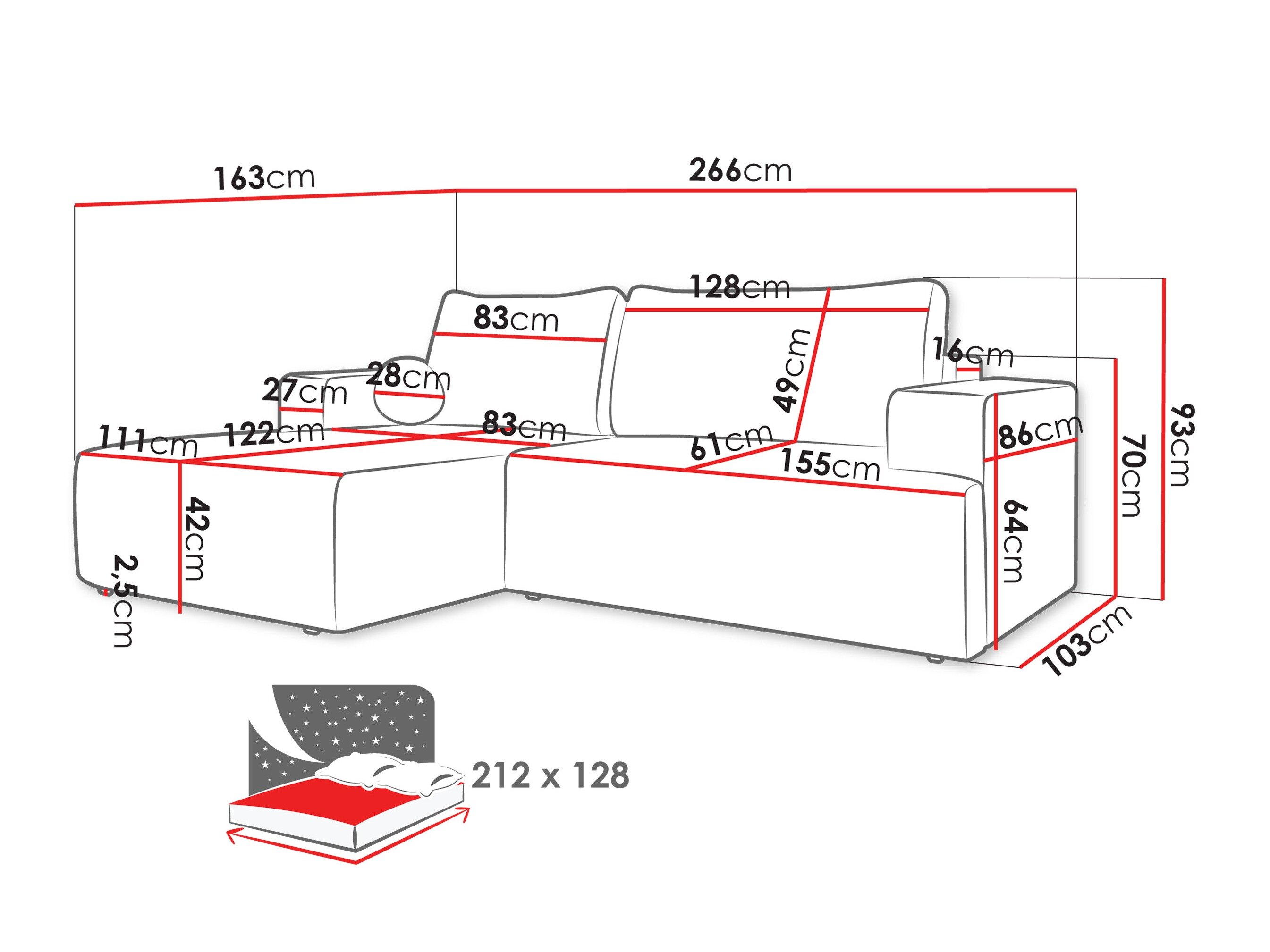 Hjørnesofa Comfivo 456 (Flow 22)