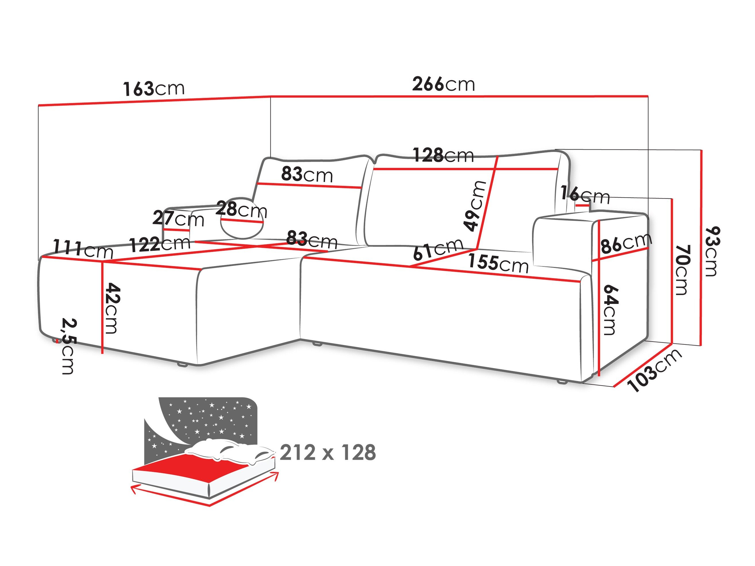 Hjørnesofa Comfivo 456 (Soul 17)