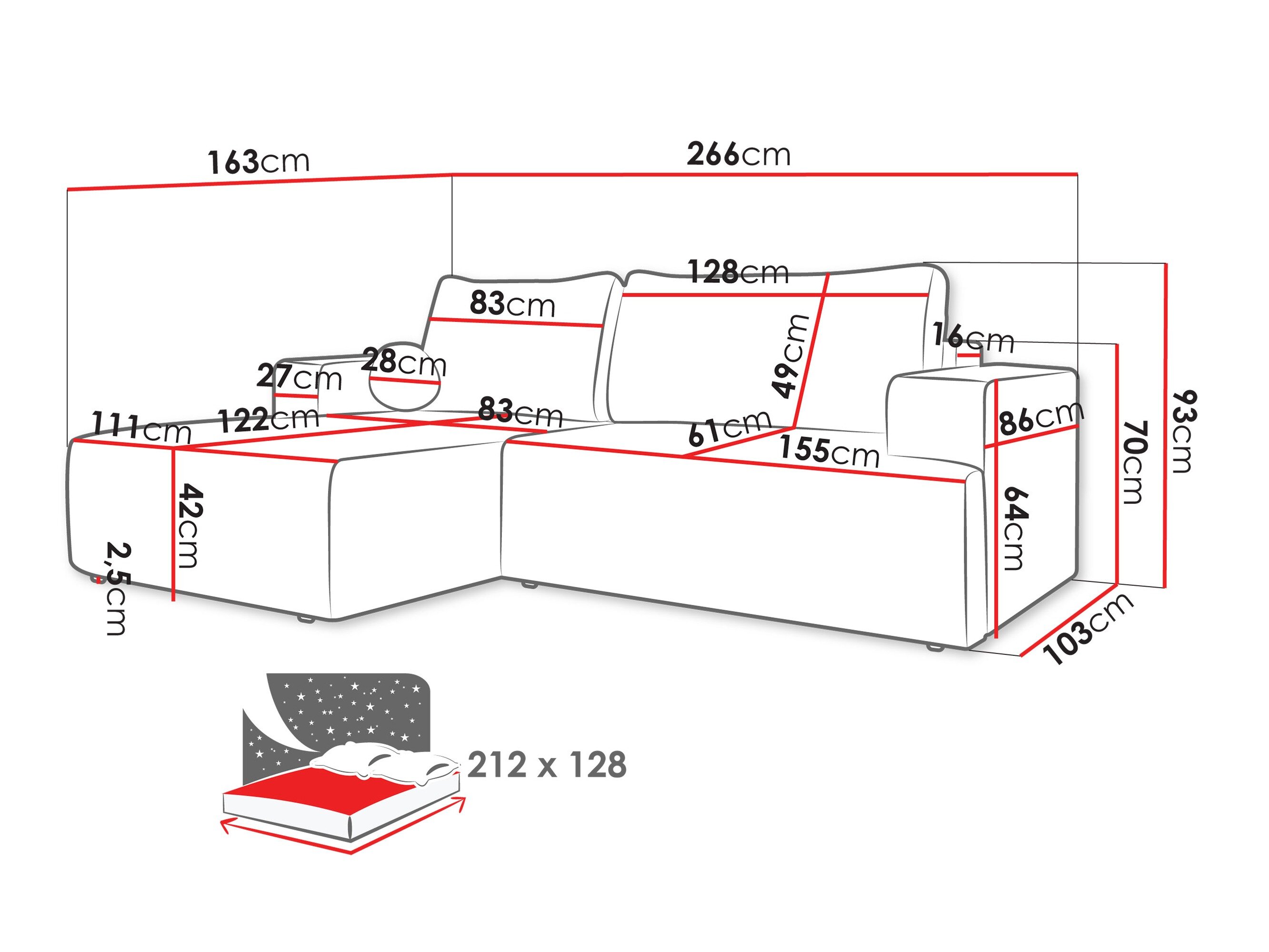 Hjørnesofa Comfivo 456 (Trilla 222.04)