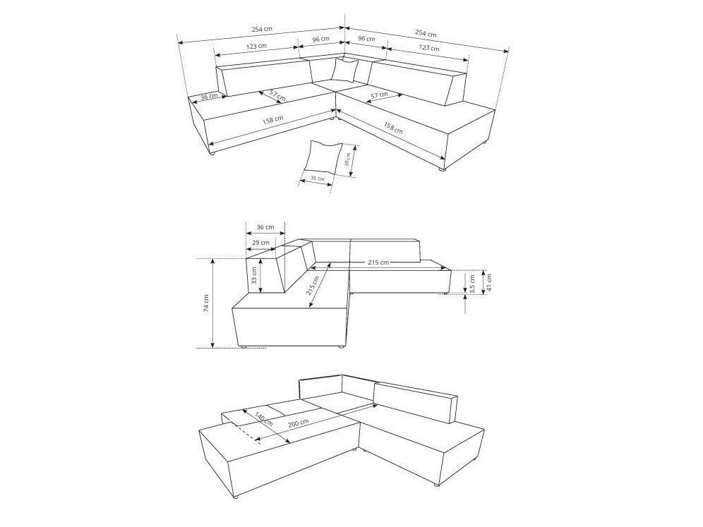 Hjørnesofa Kingston 188 (Tilia 86)