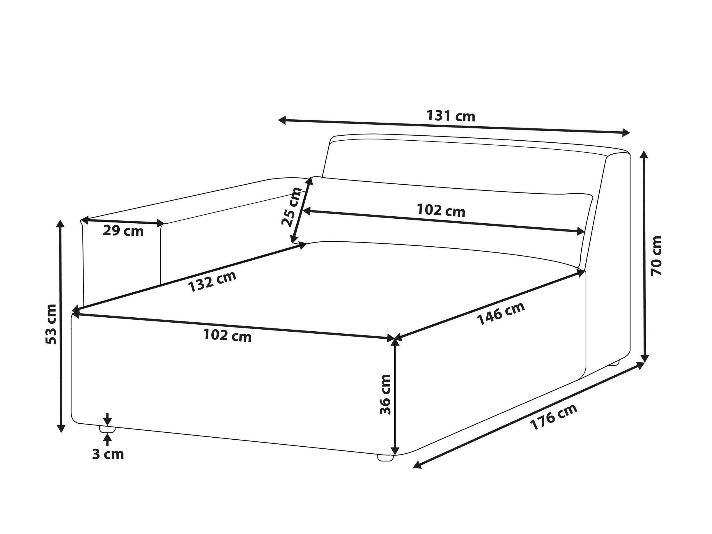 Modulaarne istumisnurk Tivsora 101 (Helepruun)