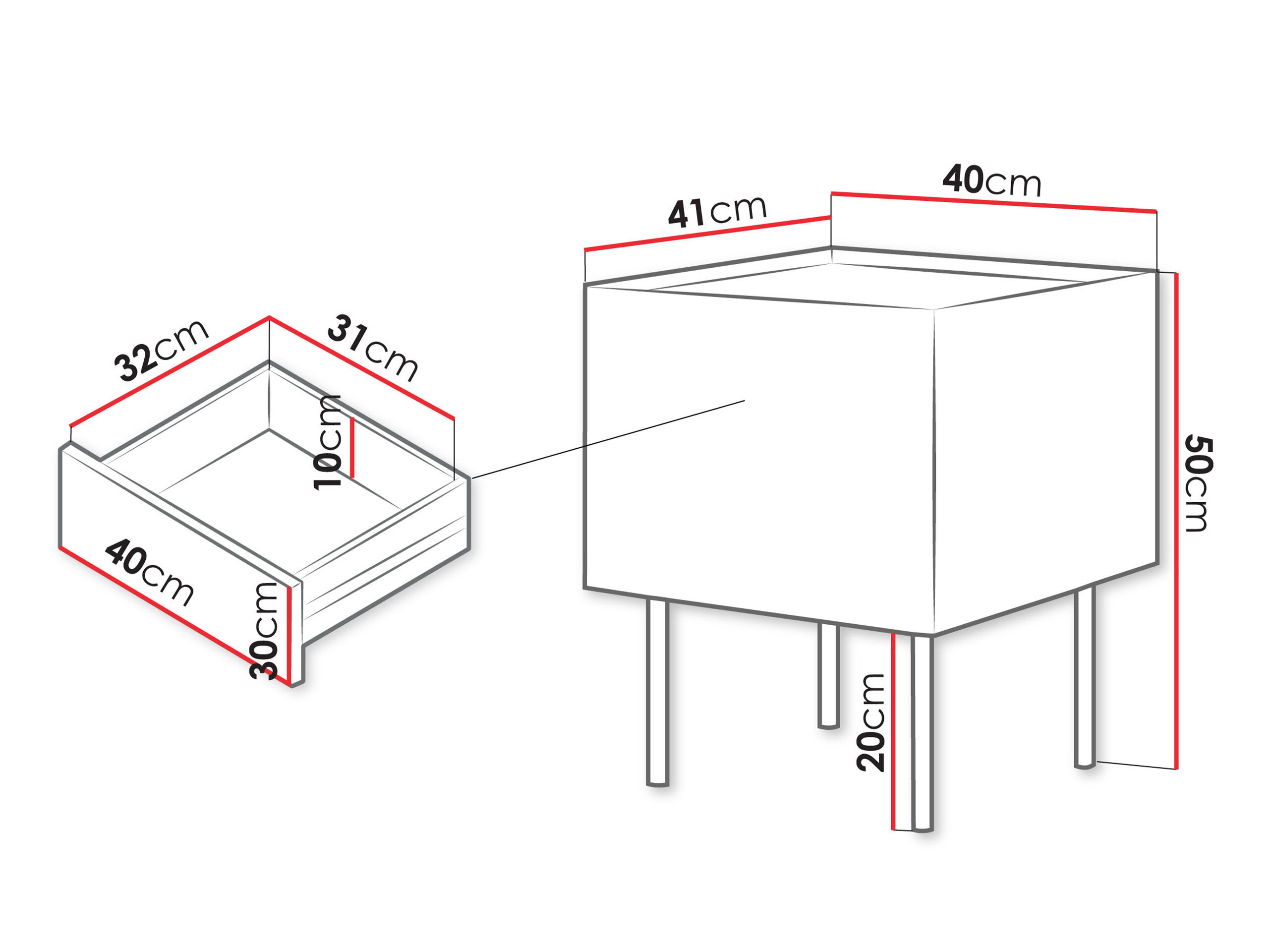 Natbordssæt Melbela 108 (Kashmir + Egetræ)