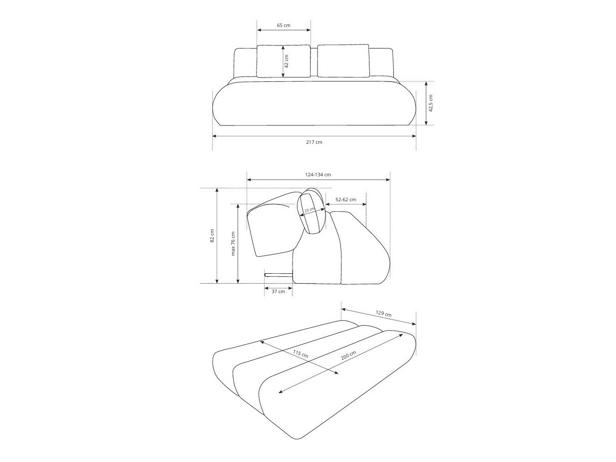 Sovesofa Kingston 193 (Dot 22)