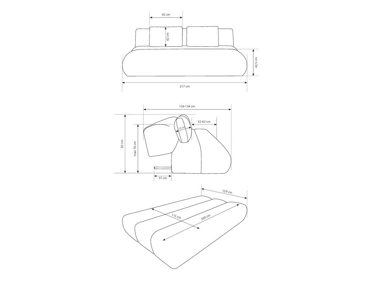 Sovesofa Kingston 193 (Wind 52)