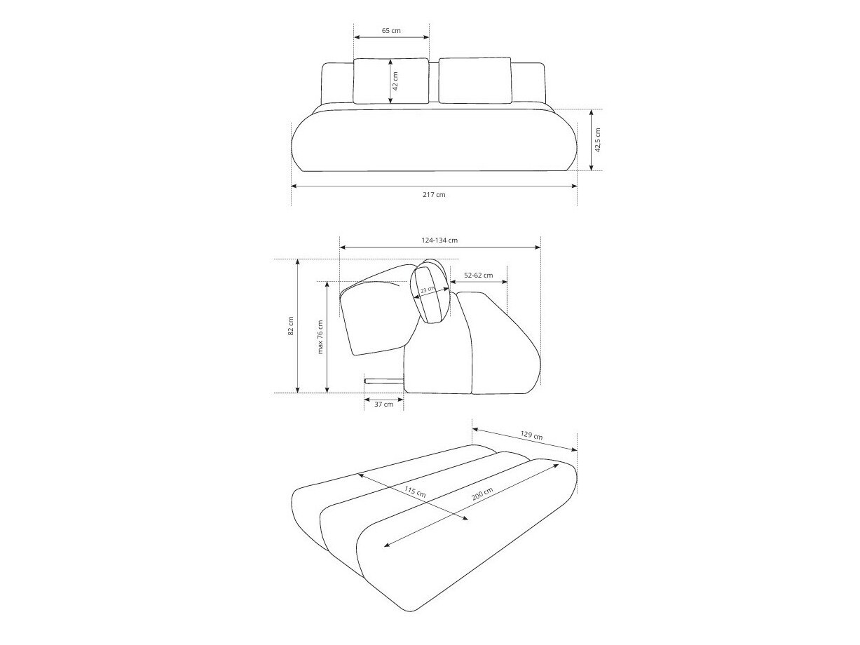 Sovesofa Kingston 193 (Wind 82)