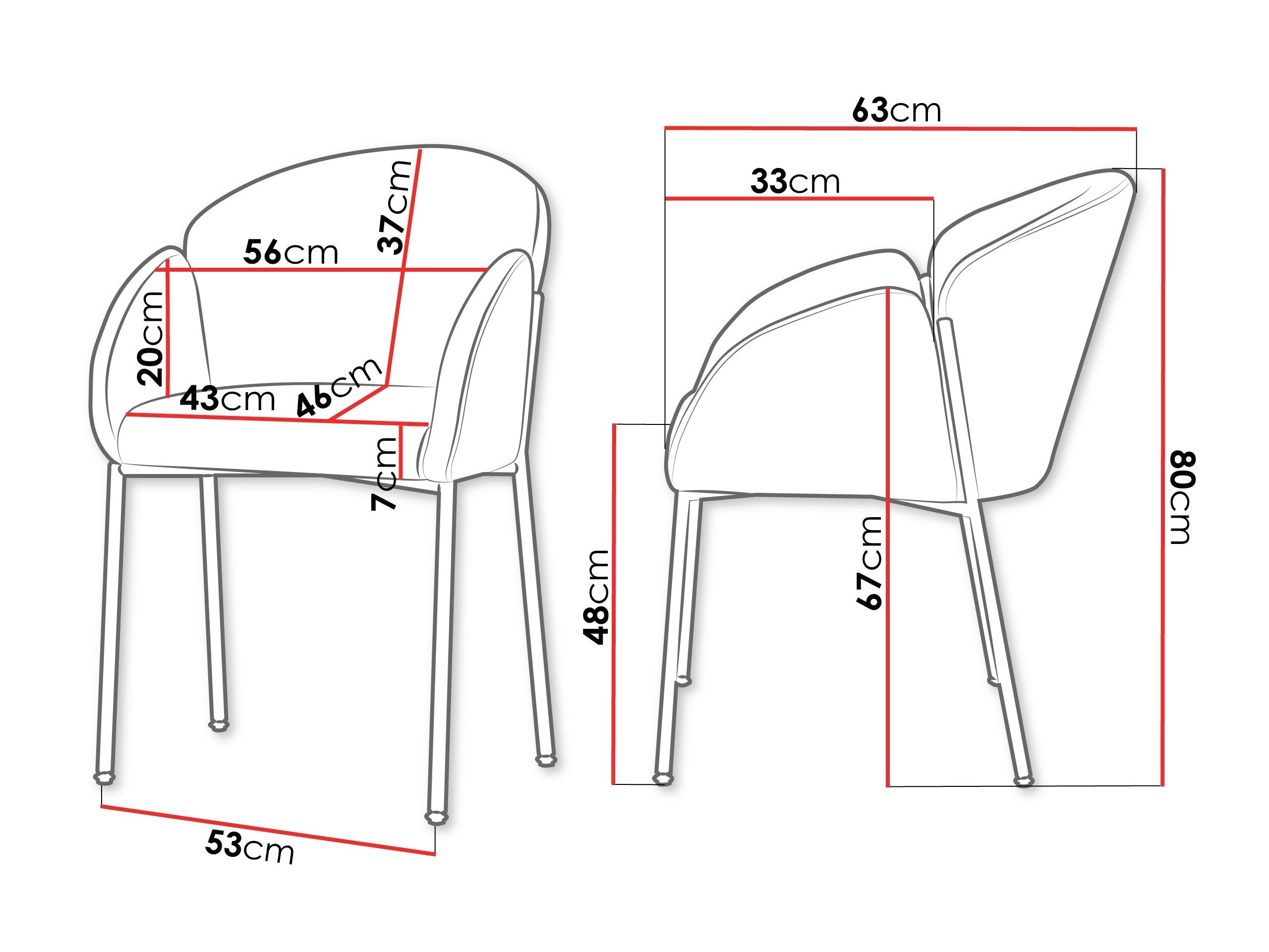 Stol Comfivo 459 (Sort)
