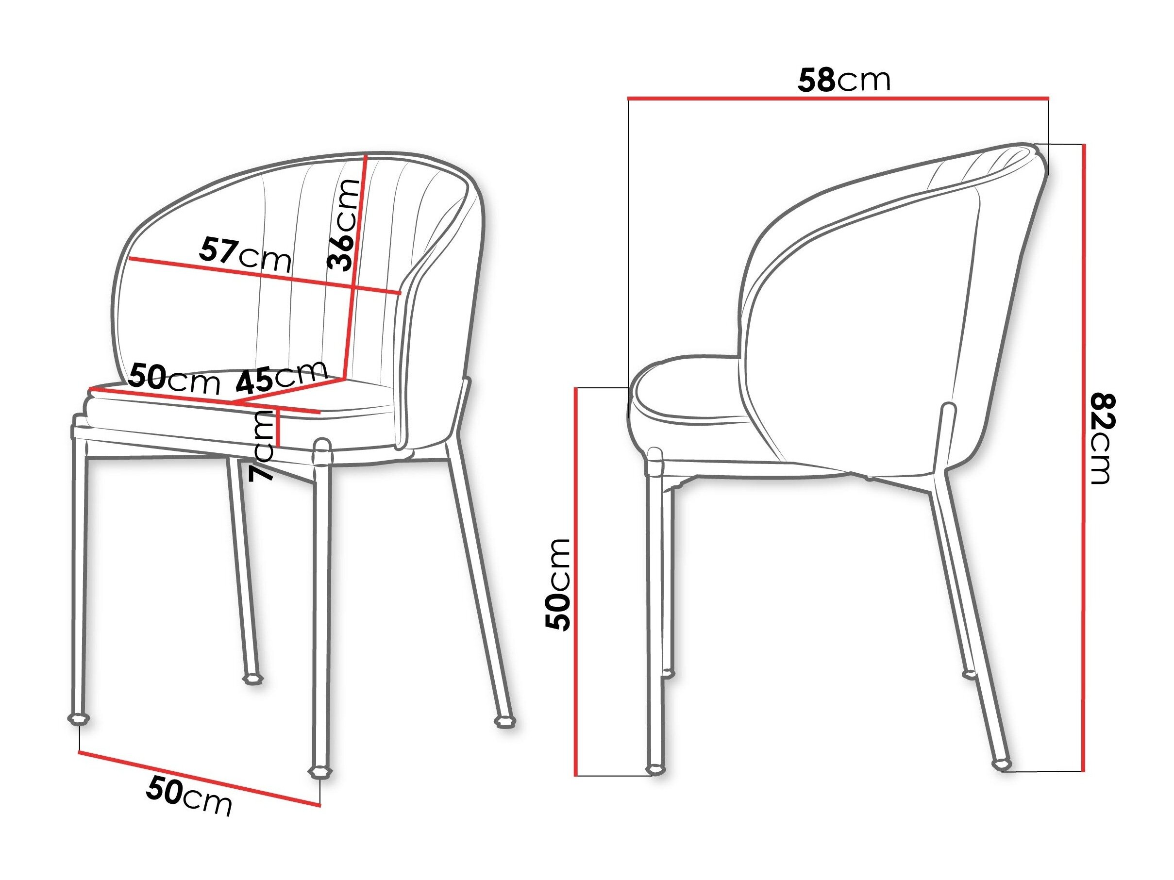 Stol Comfivo 461 (Grå)