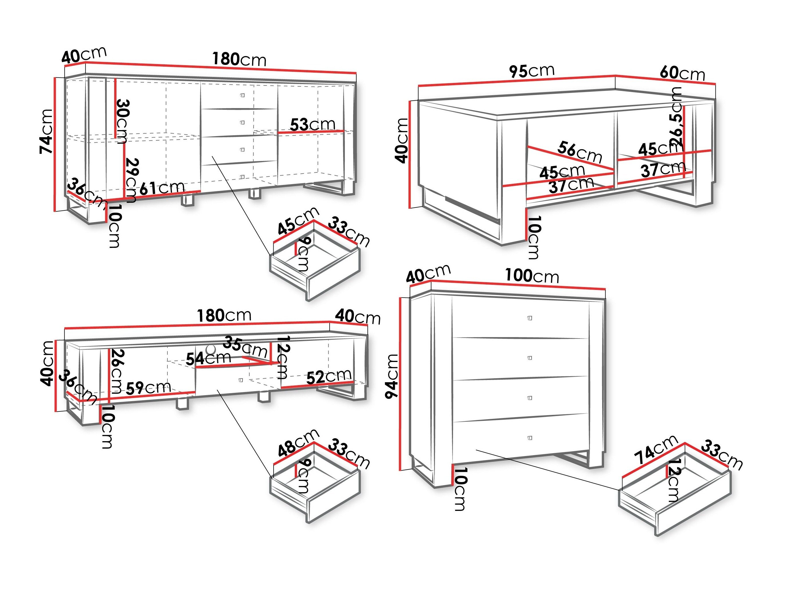 Stuemøbelsæt Comfivo Vestora 104