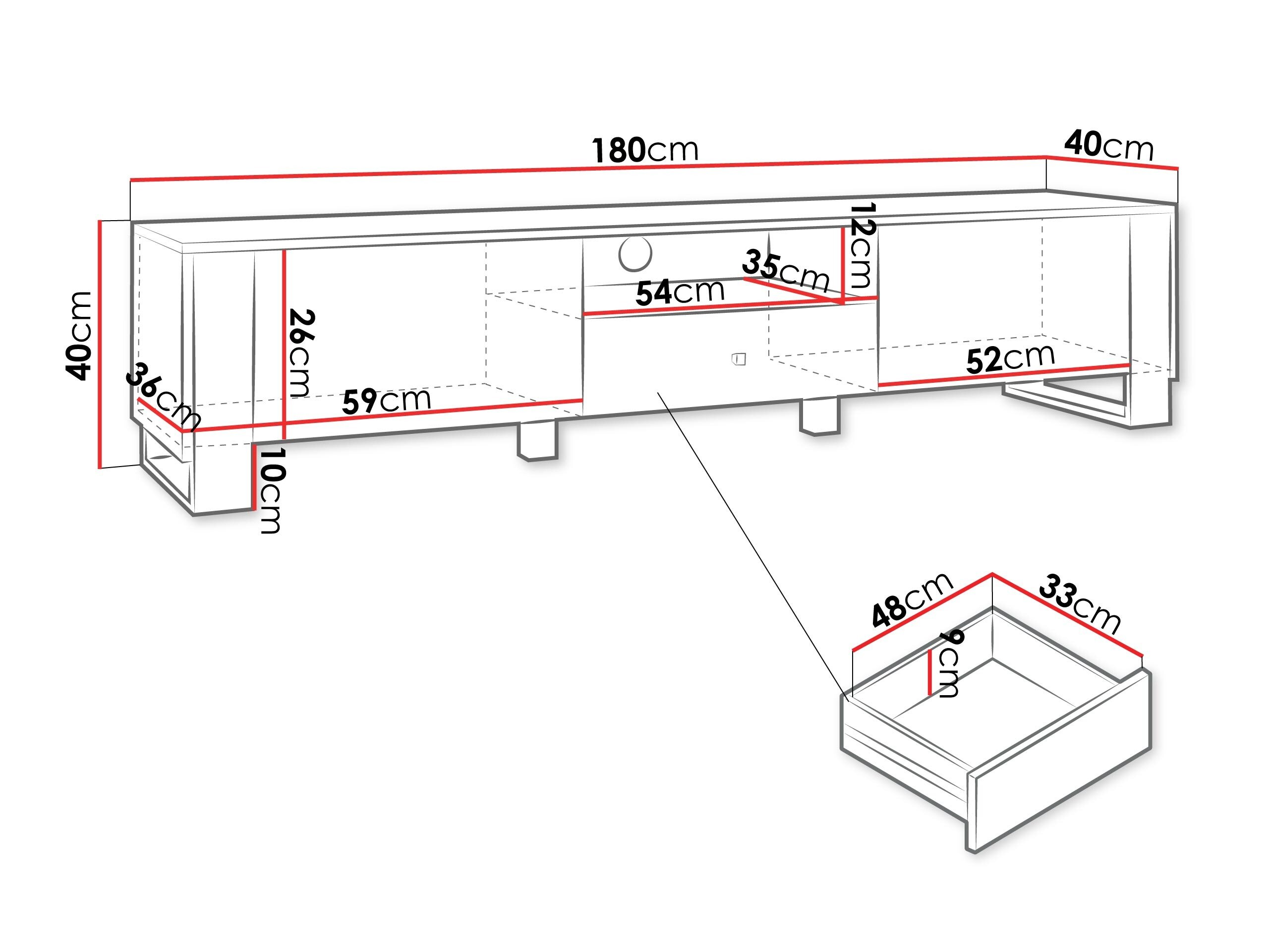 TV-bord Comfivo Vestora