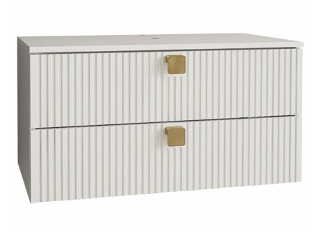 Vægbadeværelsesskab til håndvask Panium (Hvid)