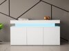 Dressoir Monfero (Wit + Glanzend wit)