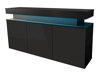 Dressoir Monfero (Zwart + Glanzend zwart)