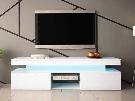 TV-meubel Monfero (Wit + Glanzend wit)