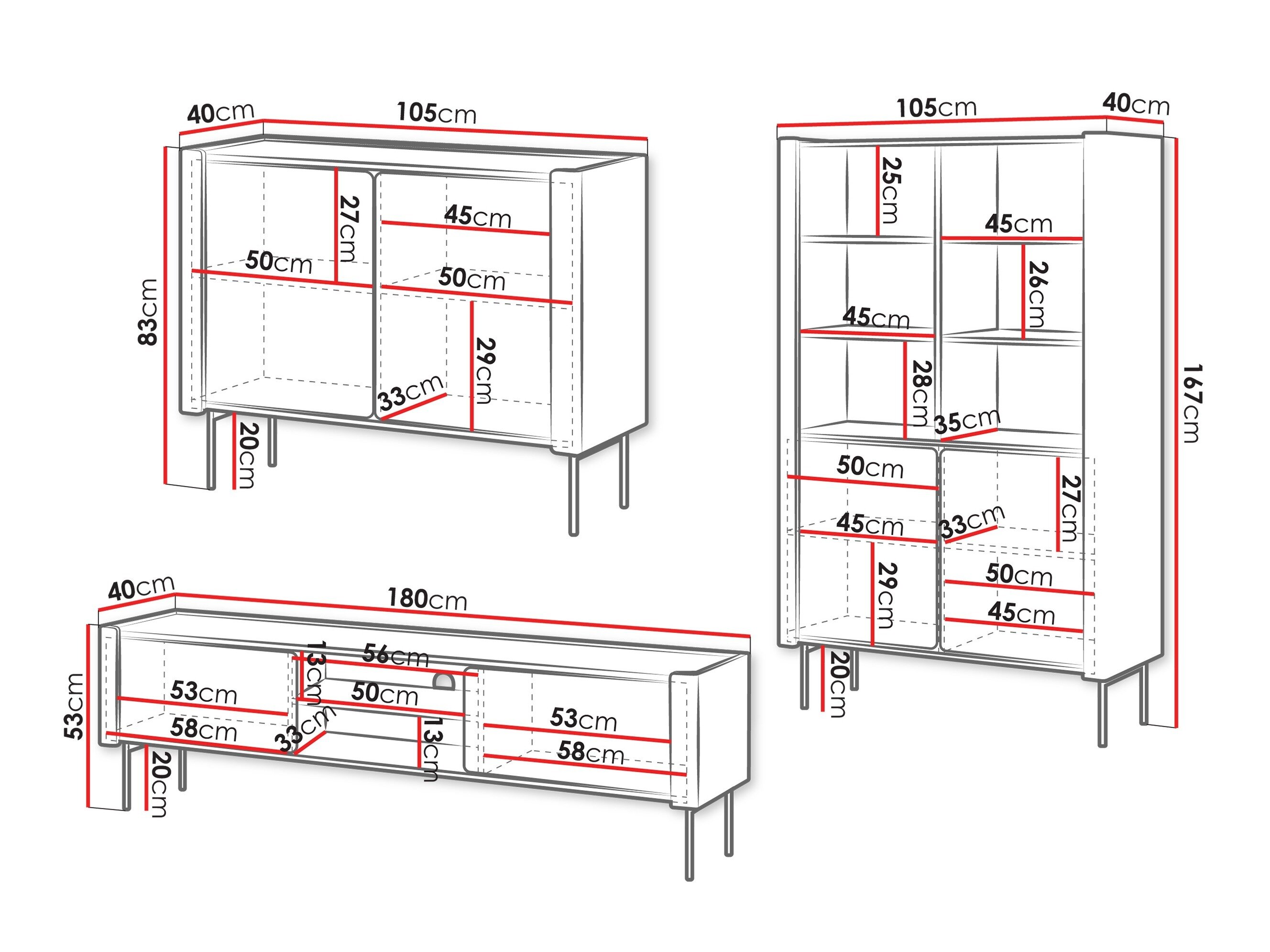 Stuemøbelsæt Arcas