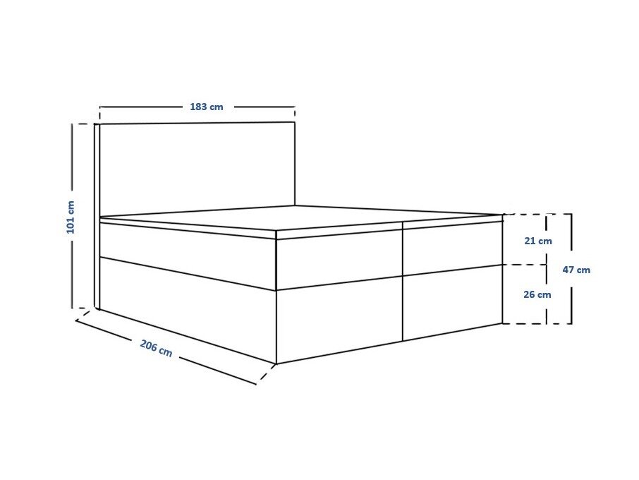 Boxspring Franklin 164 (Kronos 22)
