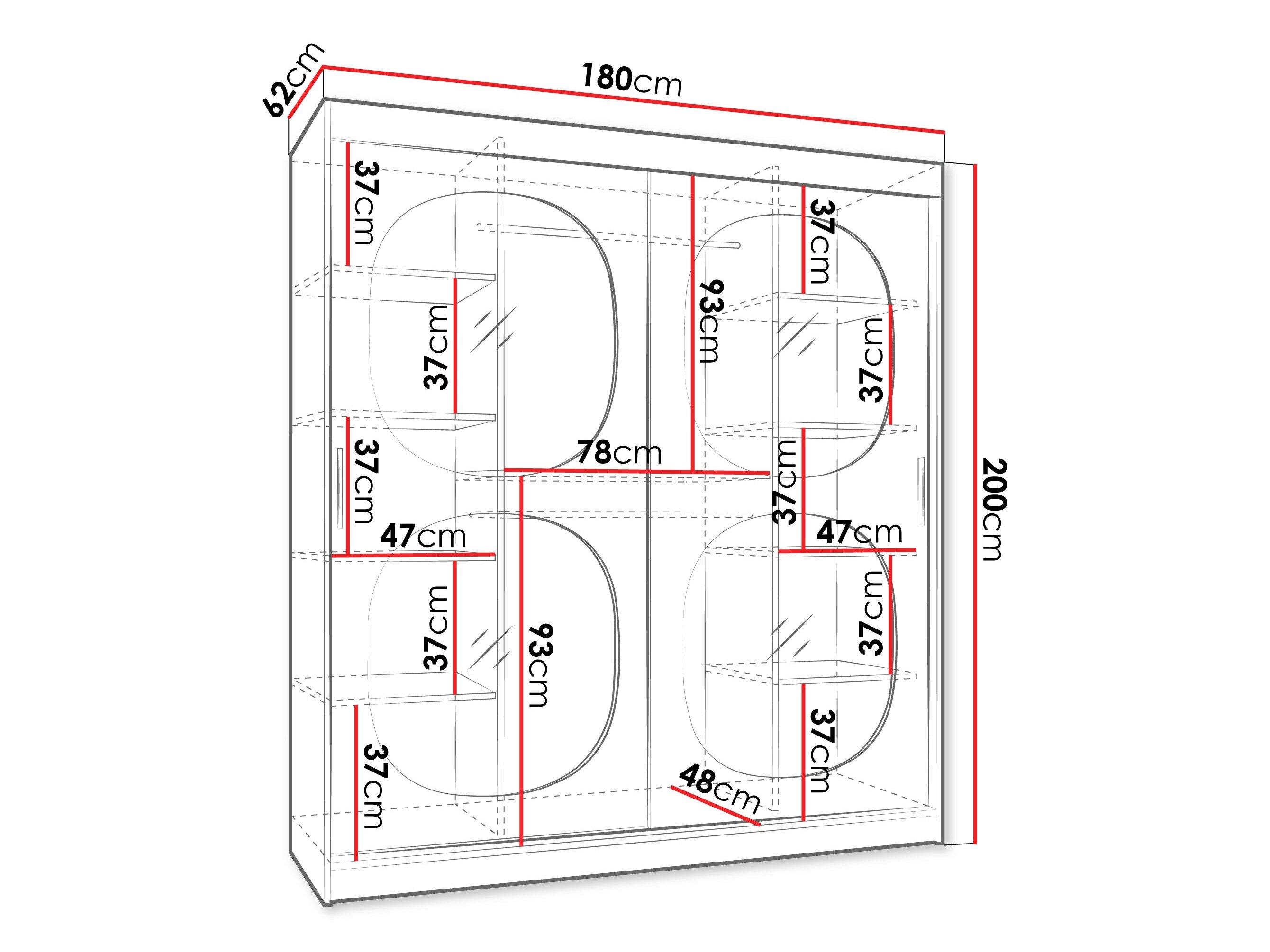 Garderobeskab Hartford 529 (Kashmir)