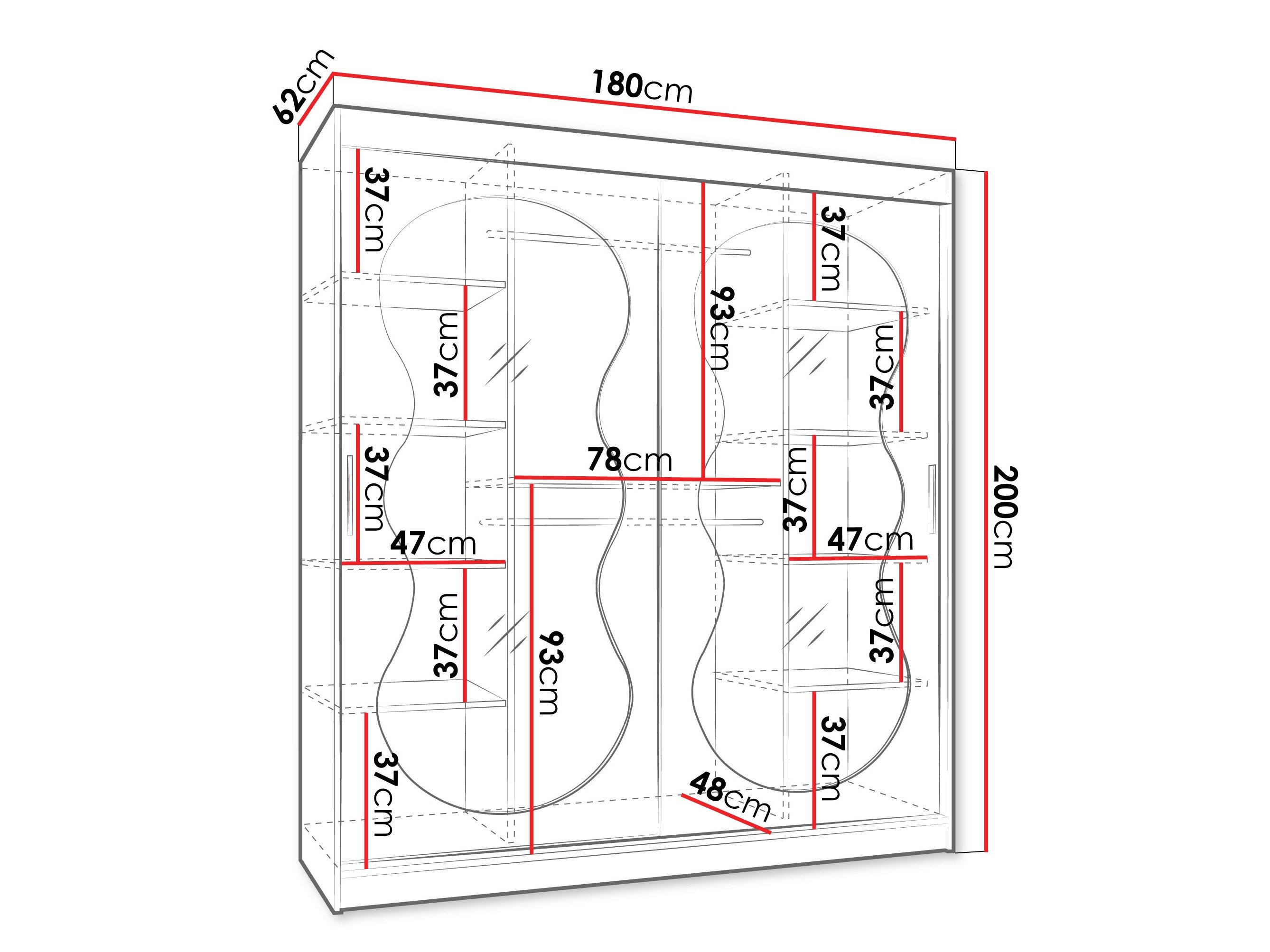 Garderobeskab Hartford 530 (Kashmir)