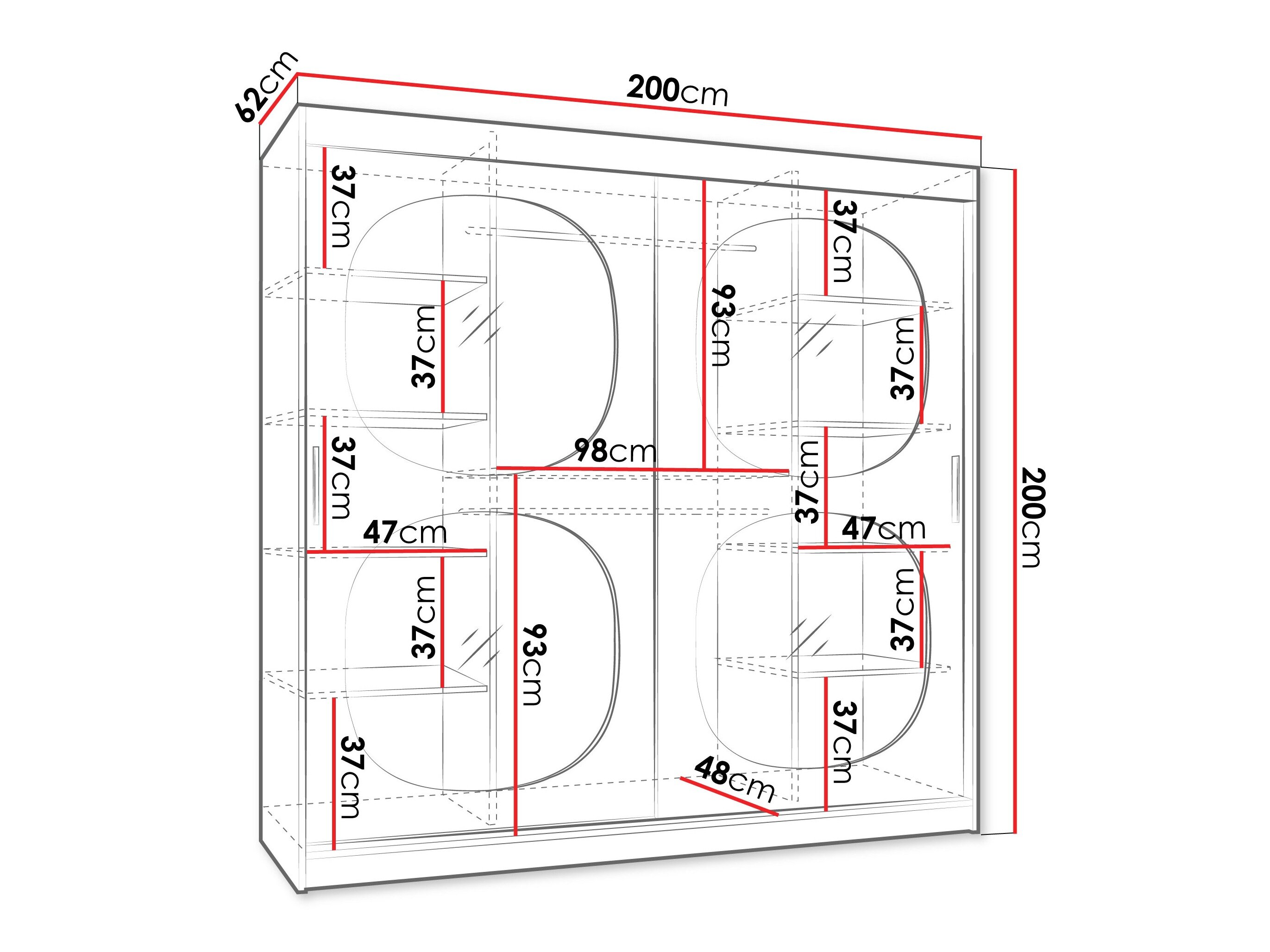 Garderobeskab Hartford 531 (Kashmir)
