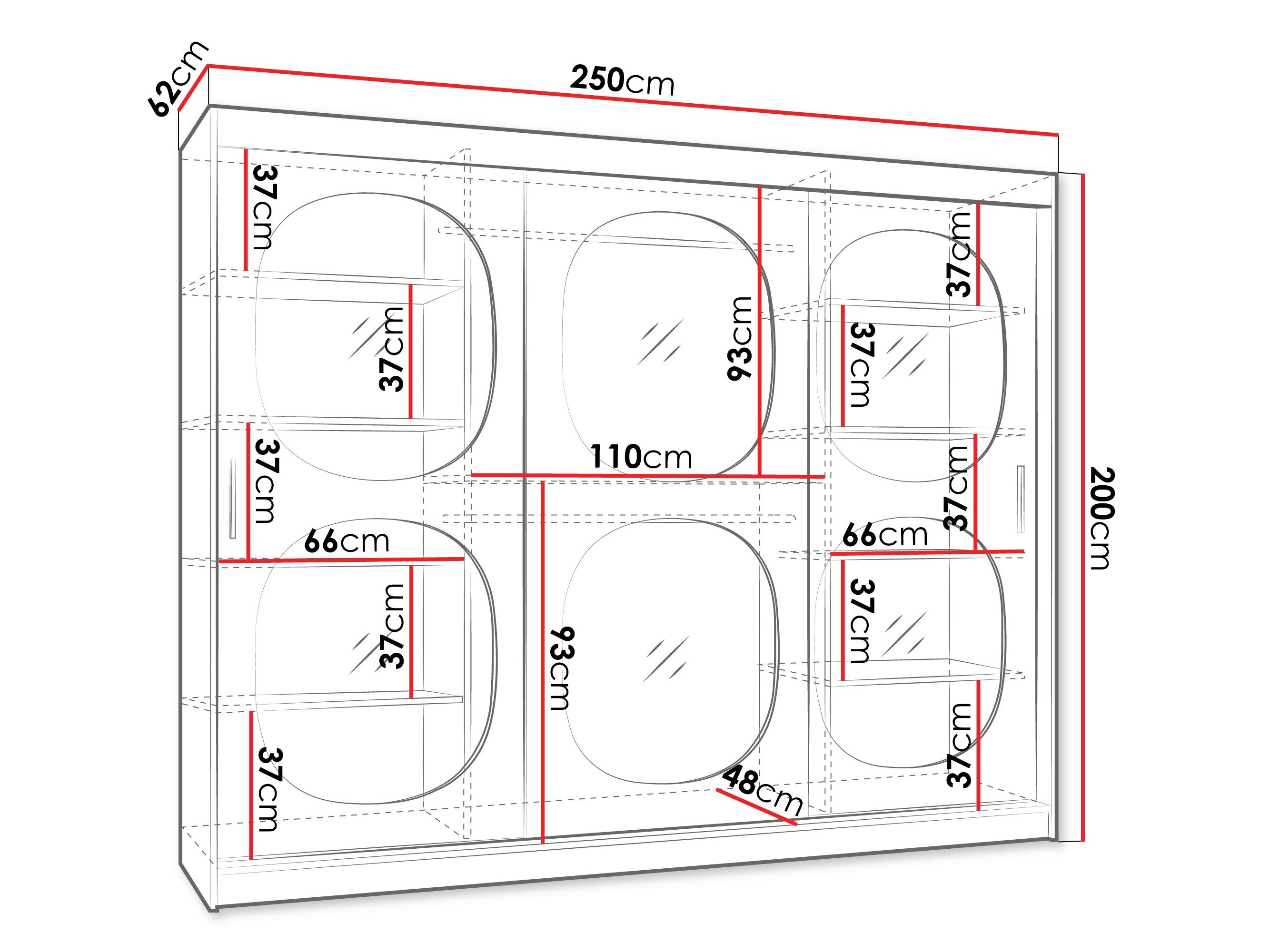 Garderobeskab Hartford 533 (Kashmir)