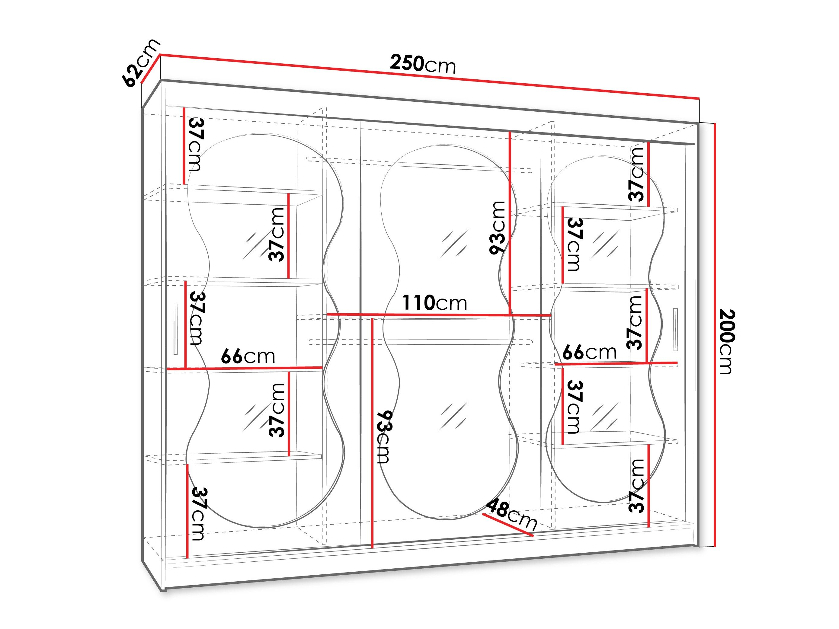 Garderobeskab Hartford 534 (Kashmir)