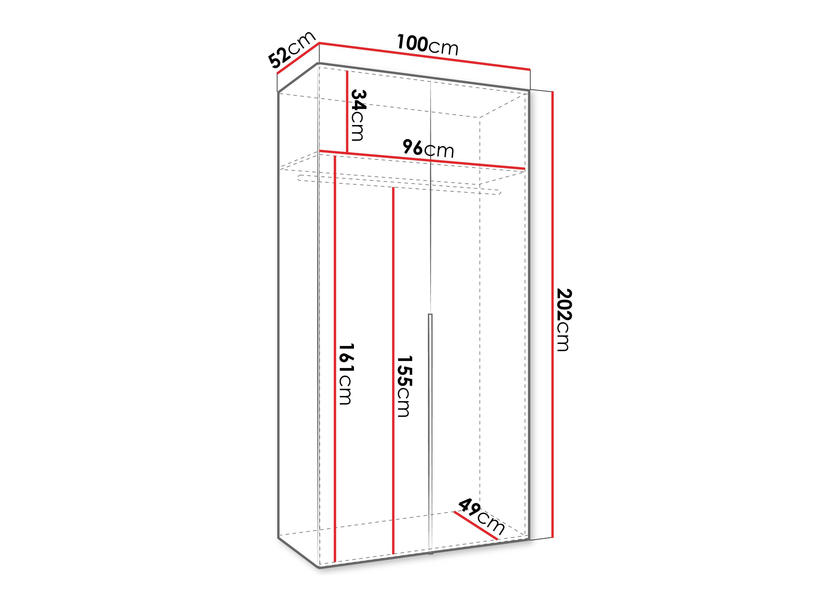 Garderobeskab Hartford 535 (Artisan eg)