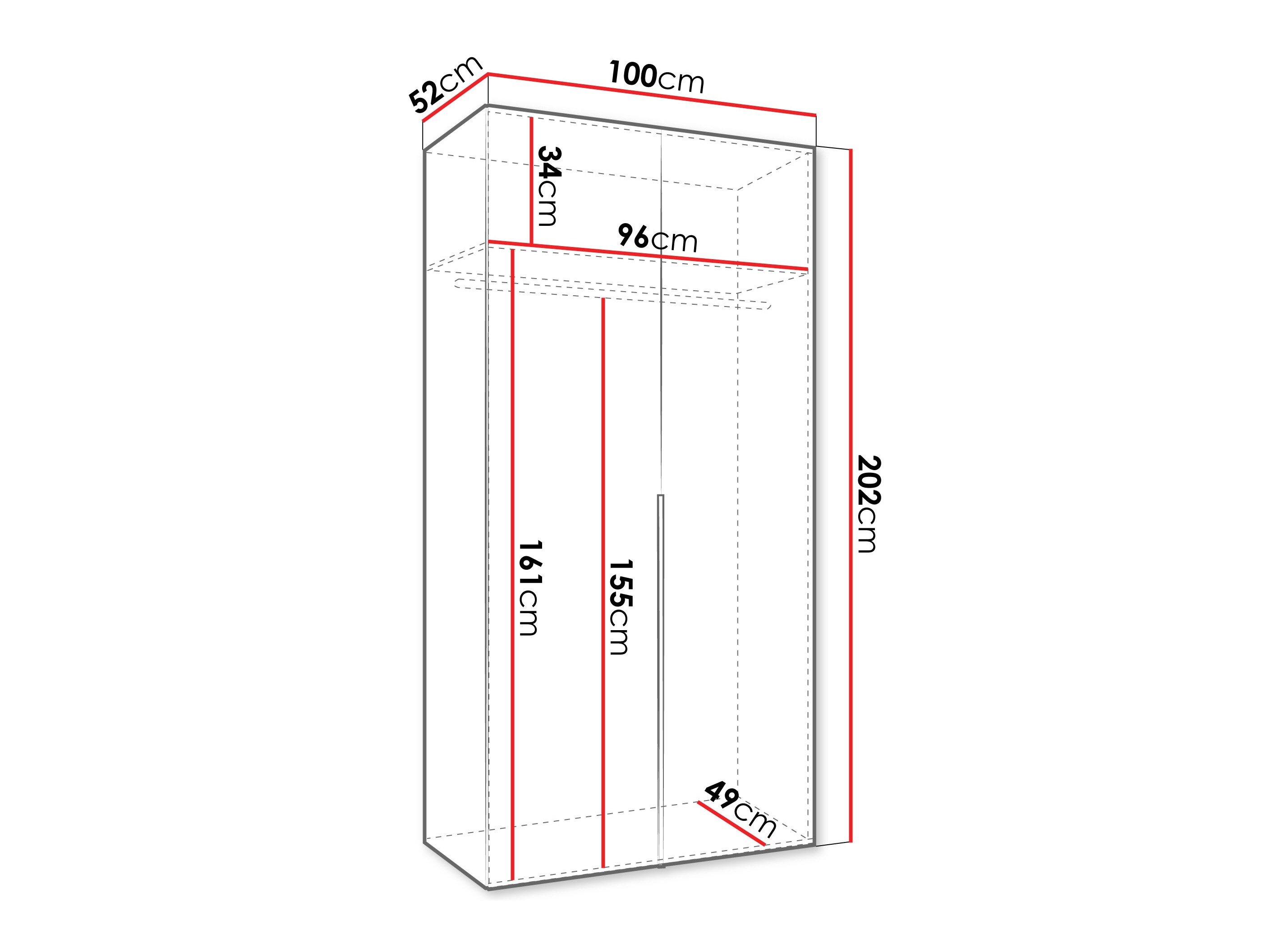 Garderobeskab Hartford 535 (Kashmir)