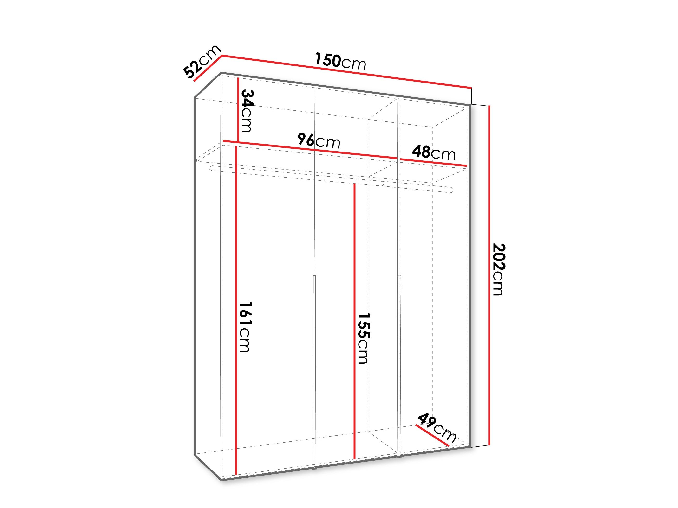 Garderobeskab Hartford 536 (Artisan eg)
