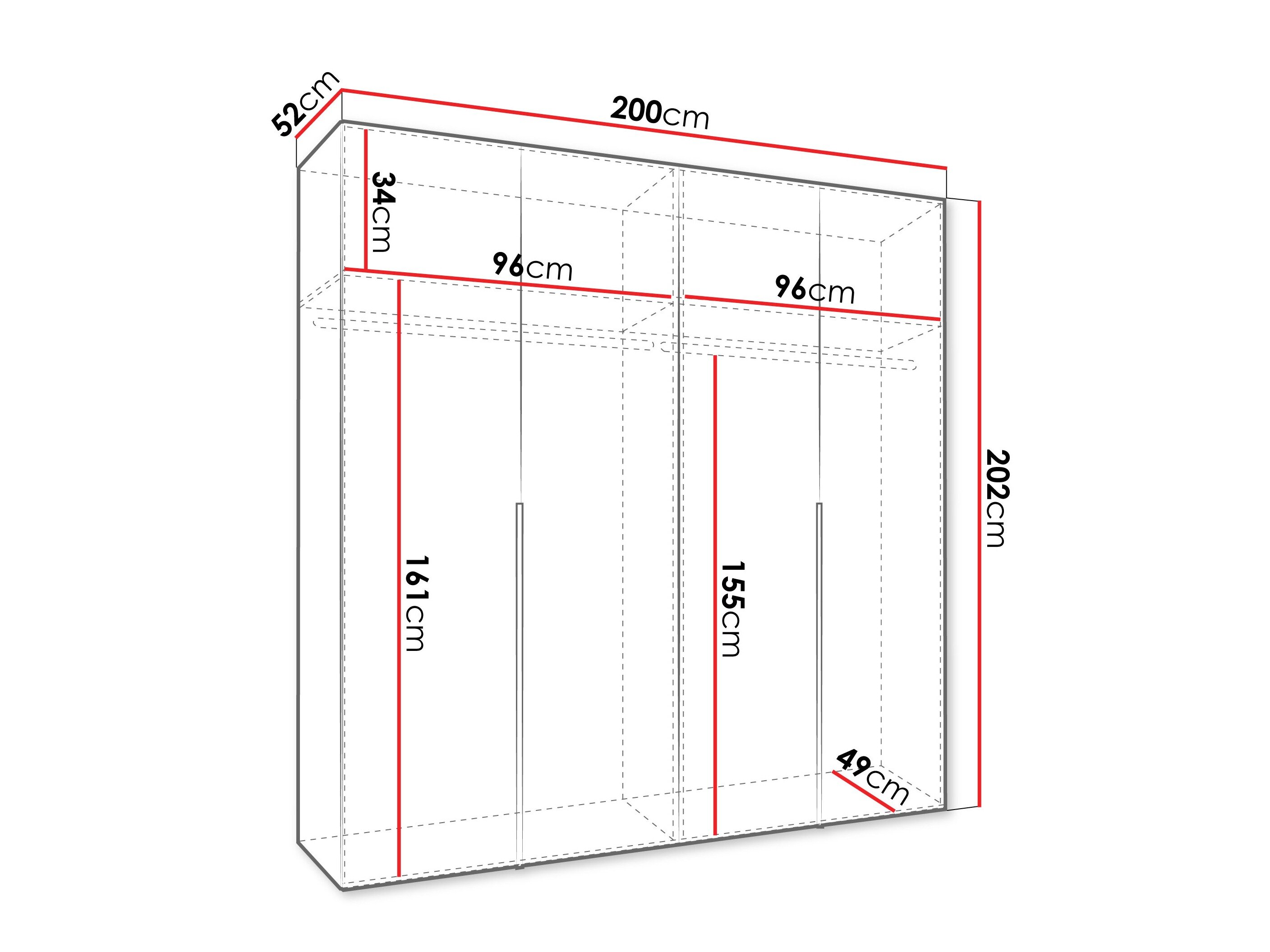 Garderobeskab Hartford 537 (Kashmir)