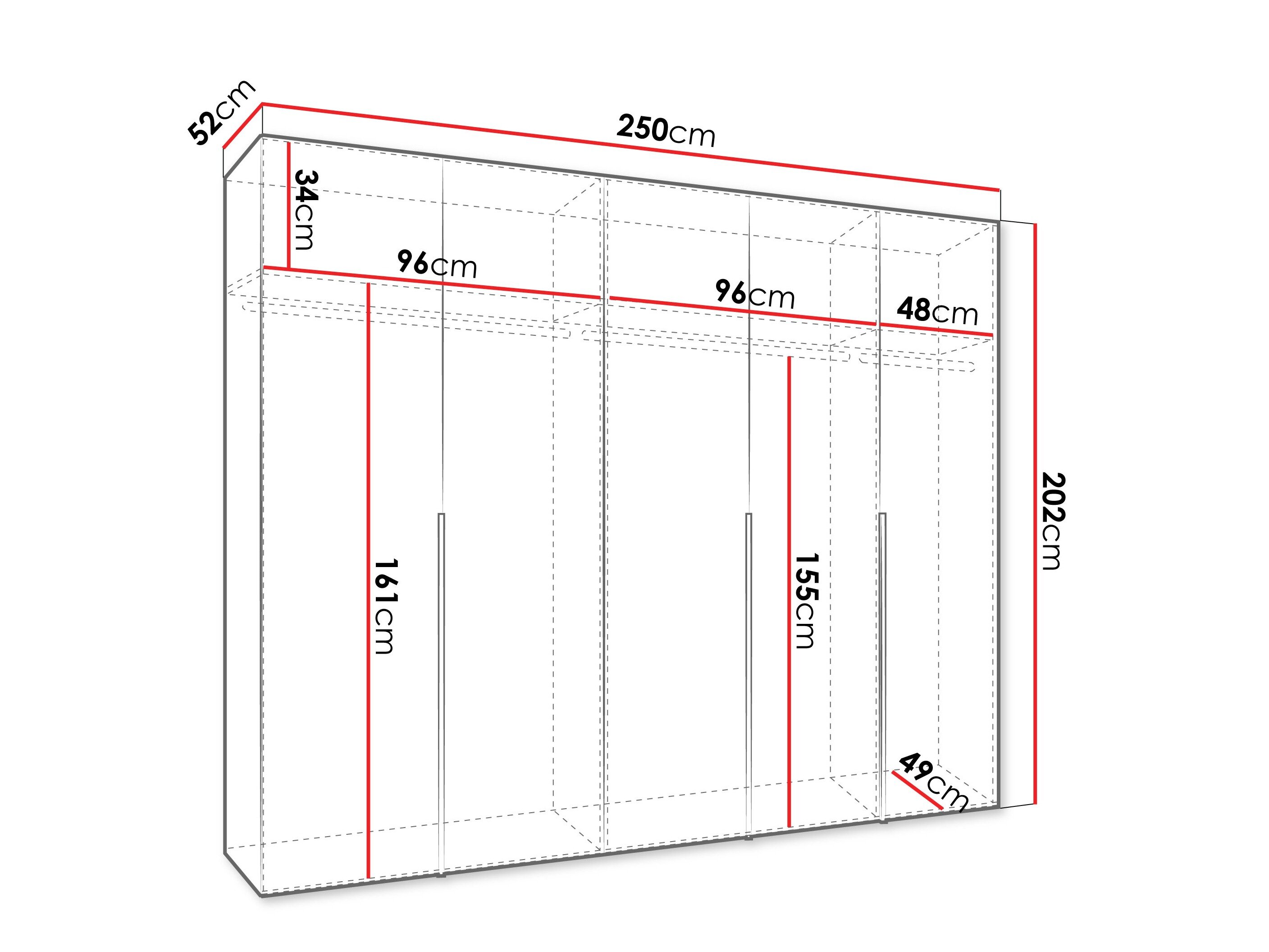 Garderobeskab Hartford 538 (Kashmir)